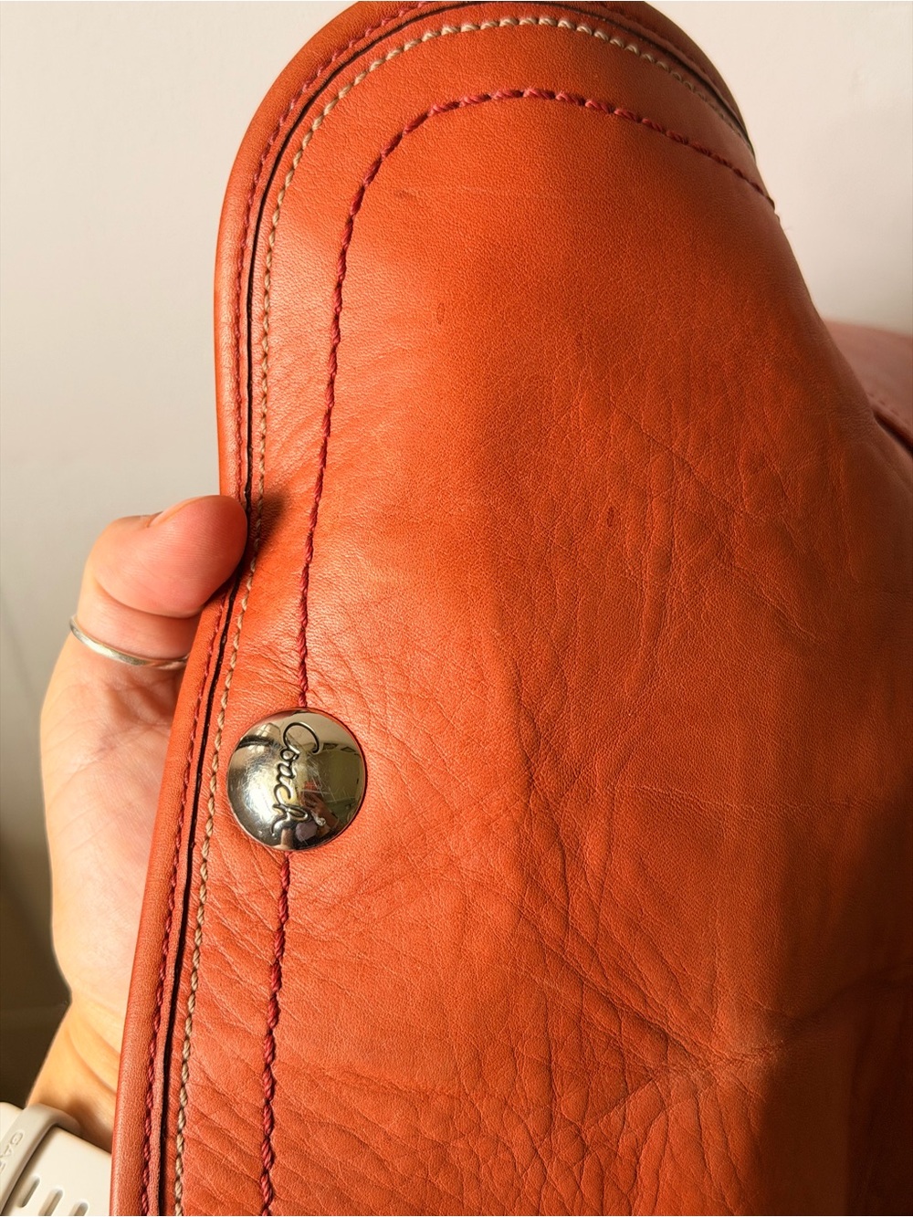 Coach Soho Flap Pleated Leather Shoulder Bag in Paprika - Picture 16 of 16